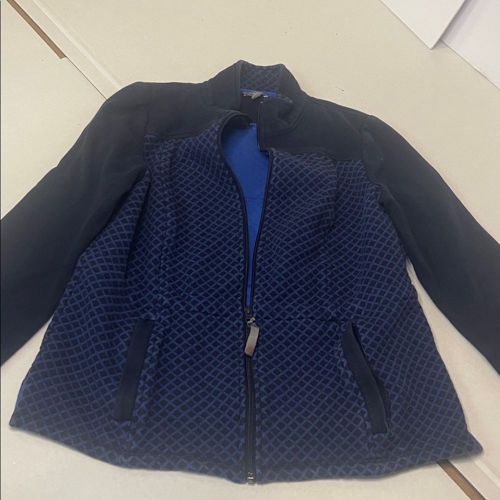 Navy Blue‎ Quilted Jacket By Talbots